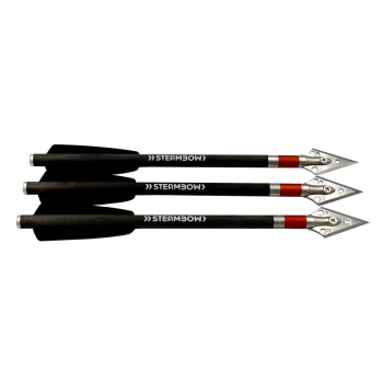 Steambow Stinger AR-Series – schwere Carbon-Jagdpfeile – Set aus 3 Stk.