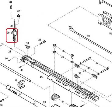 029 - BAR- LONG RAIL FRONT SIGHT