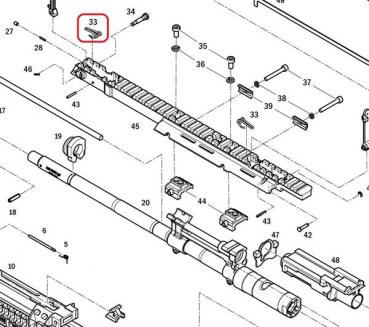 033 - SPRING, REAR SIGHT