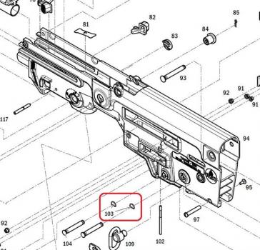 103 - SPRING, MECHANISM LOCKING PIN